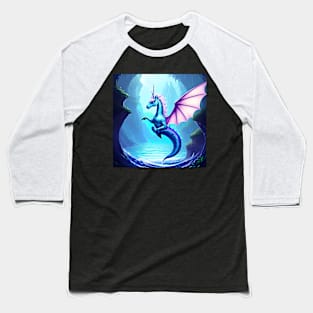 Unicorn's Odyssey - Mermaid Tail and Dragon Wings Baseball T-Shirt